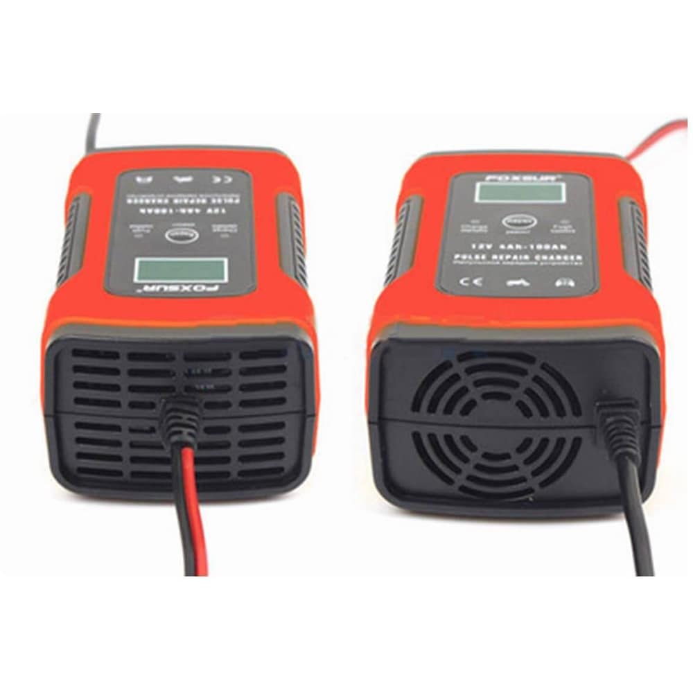Redresor auto FOXSUR 12601R, 12V, 5A, negru