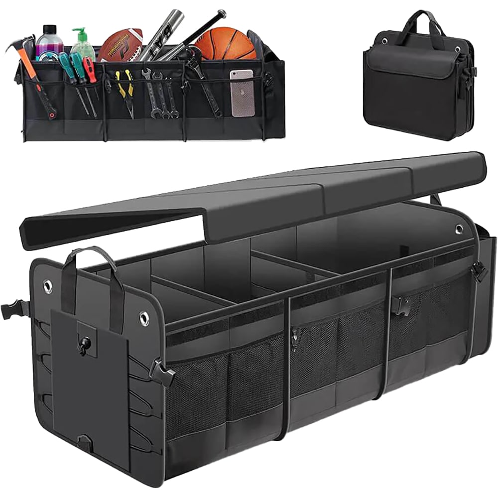 Organizator portbagaj ROLL FAST XXL, 76 x 37 x 32 cm. negru