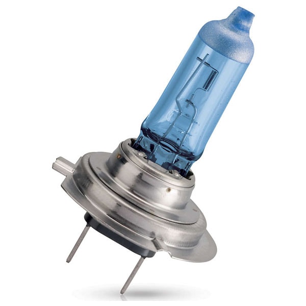 Bec moto far halogen PHILIPS H7 Blue Vision, 12V, 55W, PX26D, blister 1 bucata