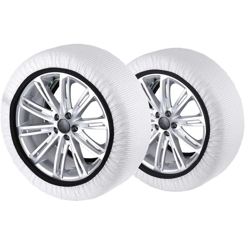 Huse antiderapante auto WALSER Ultra Grip XL, textil, 2buc, alb