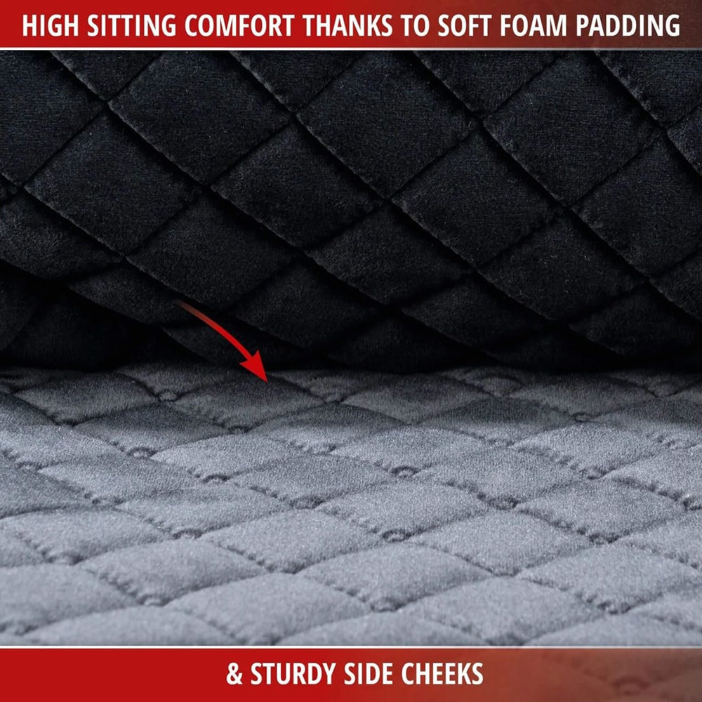 Husa bancheta WALSER Comfortline Luxor, universal, negru