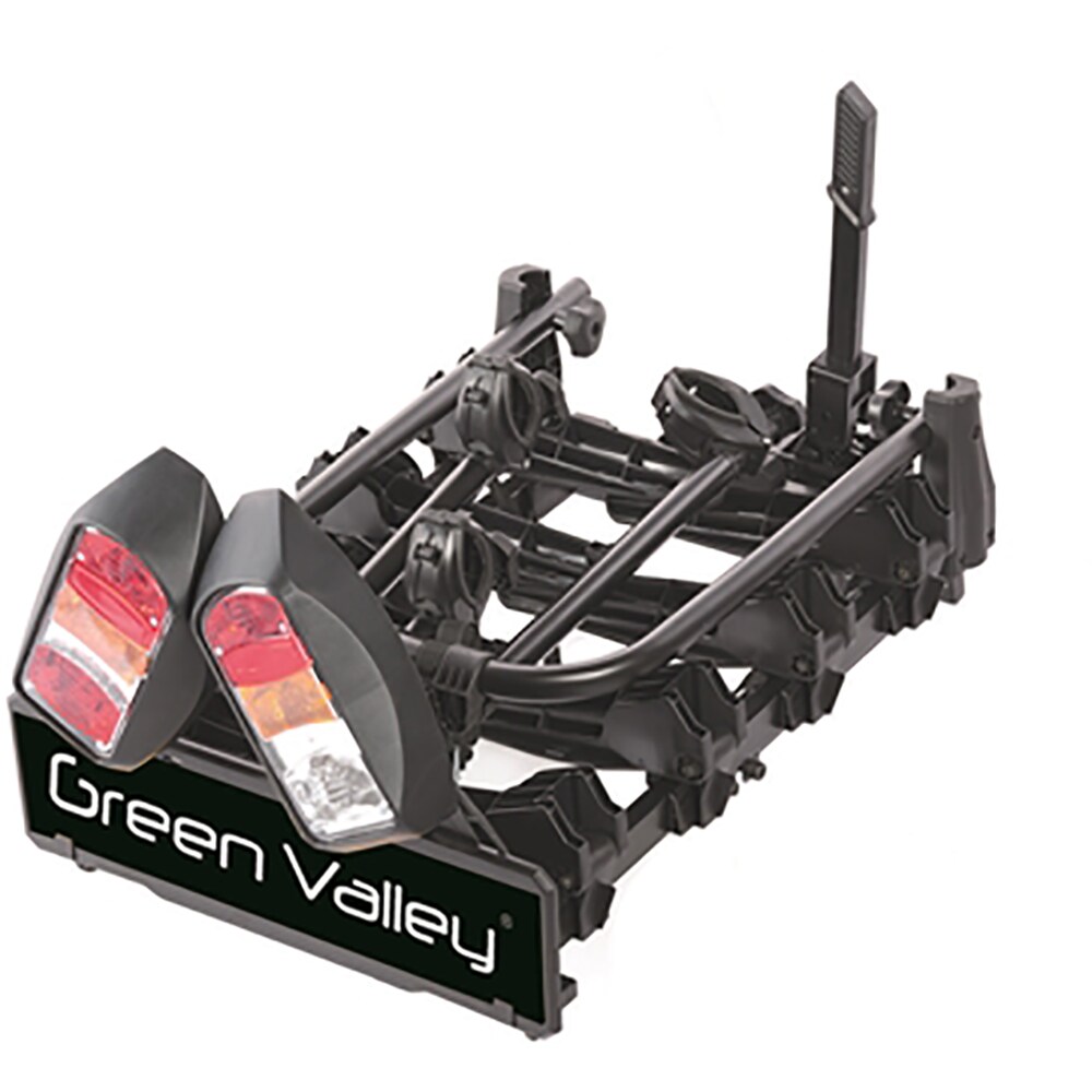 Suport biciclete GREEN VALLEY Discovery, Prindere pe carlig de remorcare, 4 biciclete