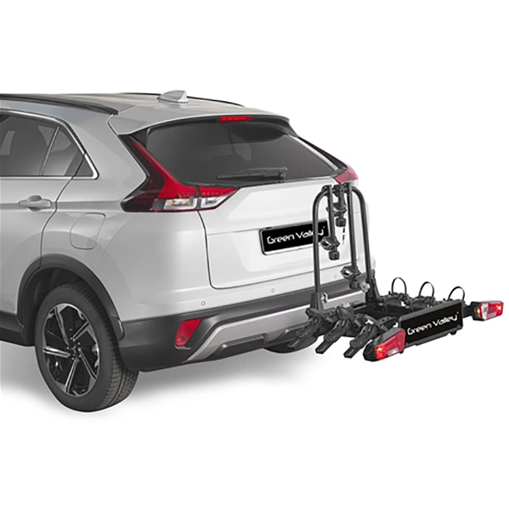 Suport biciclete GREEN VALLEY Tourer, Prindere pe carlig de remorcare, 3 biciclete