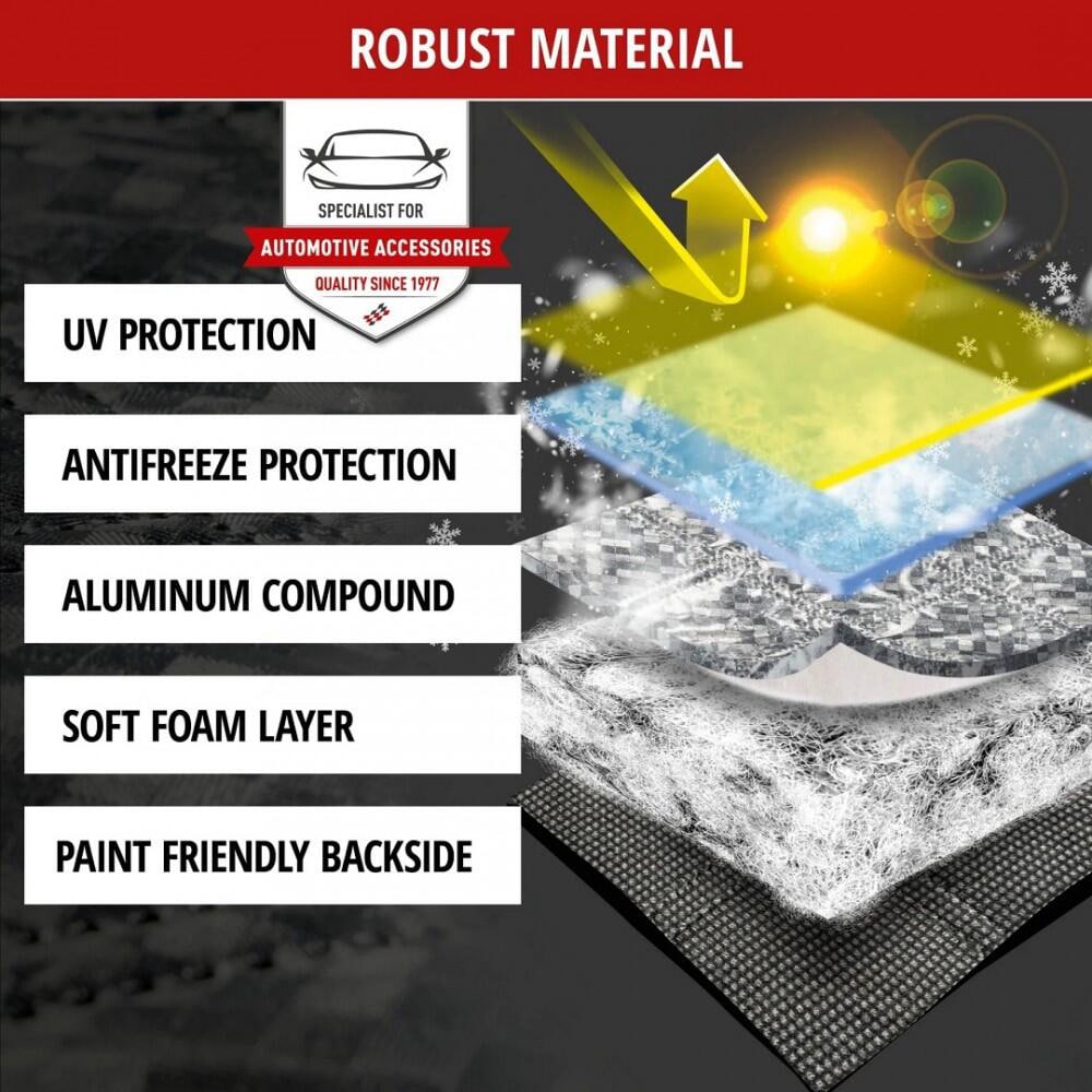 Husa parbriz antiinghet / parasolar WALSER 16553, 147 x 120 cm