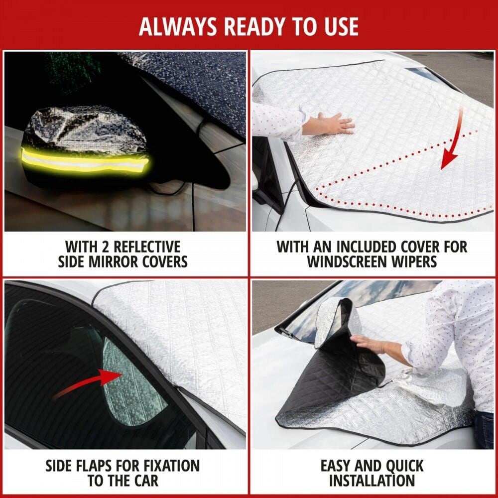 Husa parbriz antiinghet / parasolar WALSER 16553, 147 x 120 cm