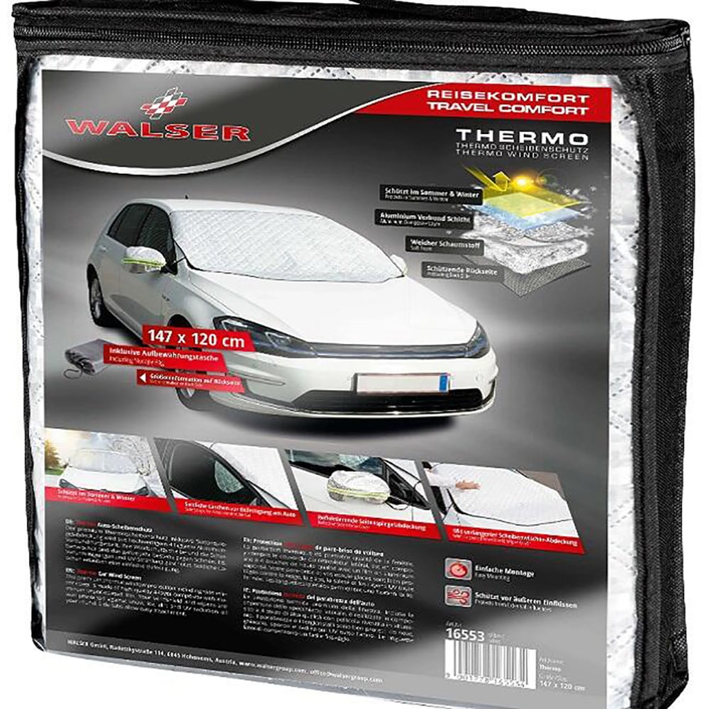Husa parbriz antiinghet / parasolar WALSER 16553, 147 x 120 cm