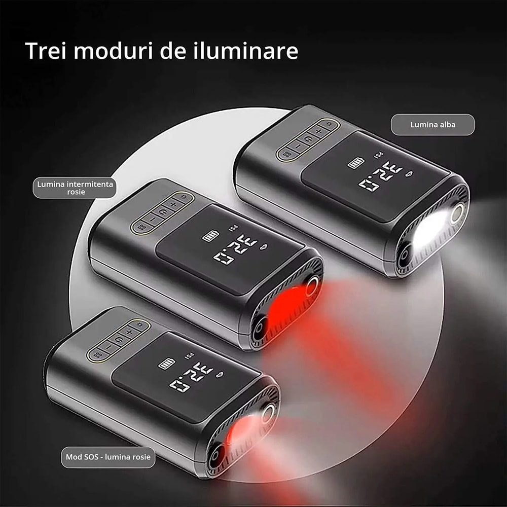 Compresor auto ROLL FAST 18040R, acumulator, 10bar, powerbank