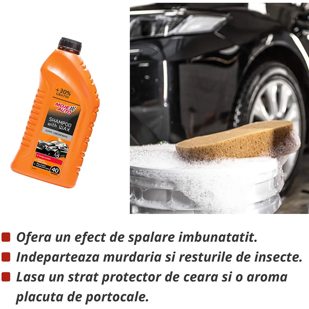 Sampon auto cu ceara MOJE AUTO 19027, 1.3l