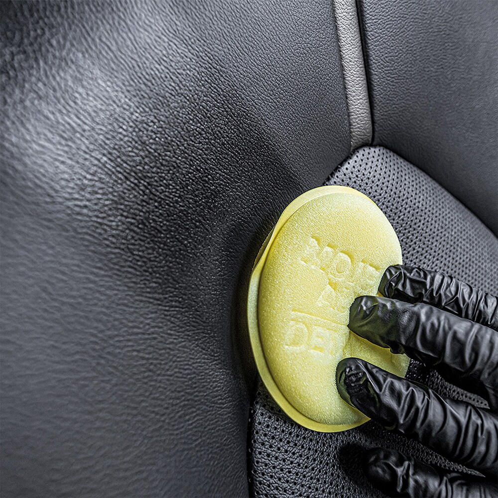 Burete aplicator MOJE AUTO Detailing, 10 x 2cm, galben