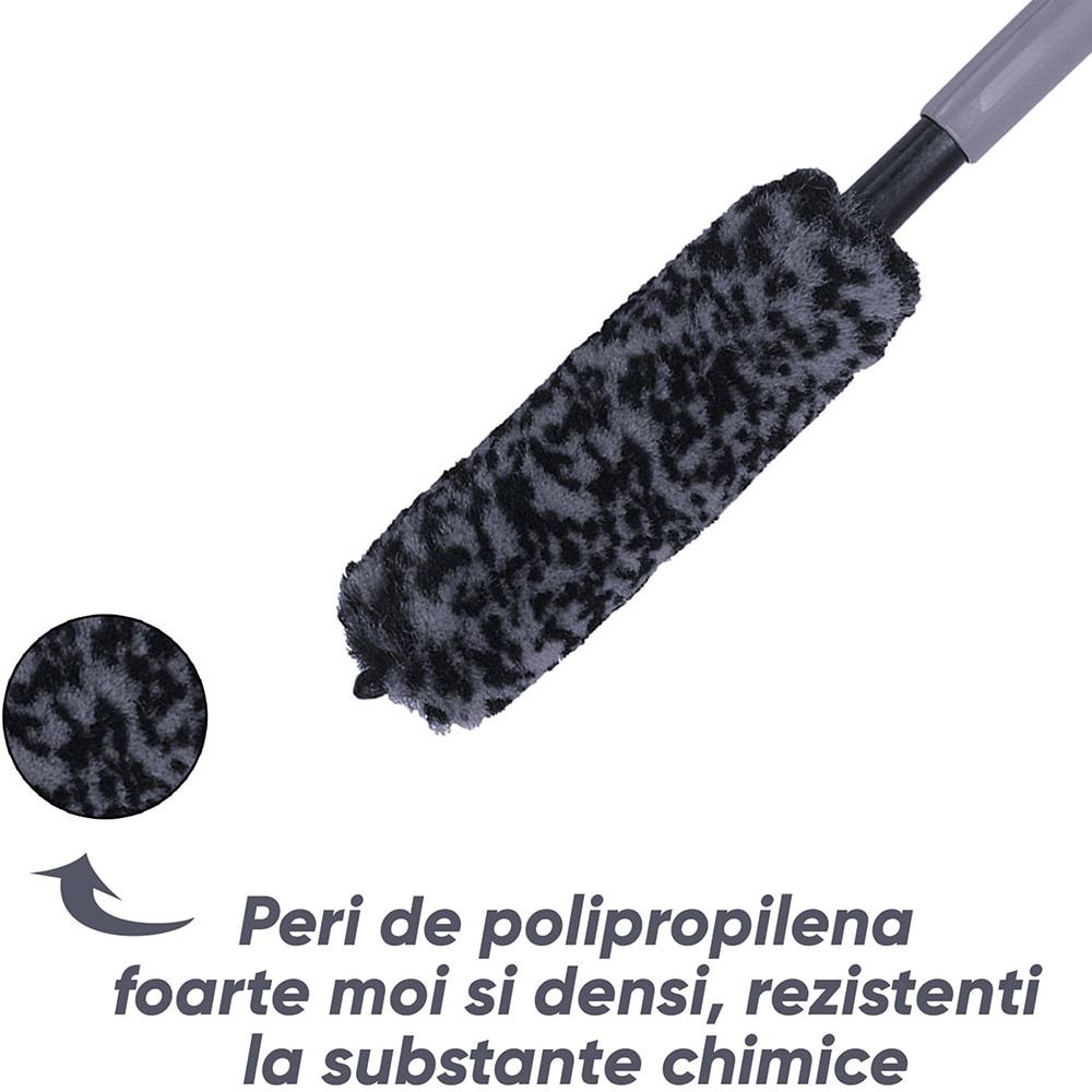 Perie jante MOJE AUTO 19647, microfibra, lana, 26cm