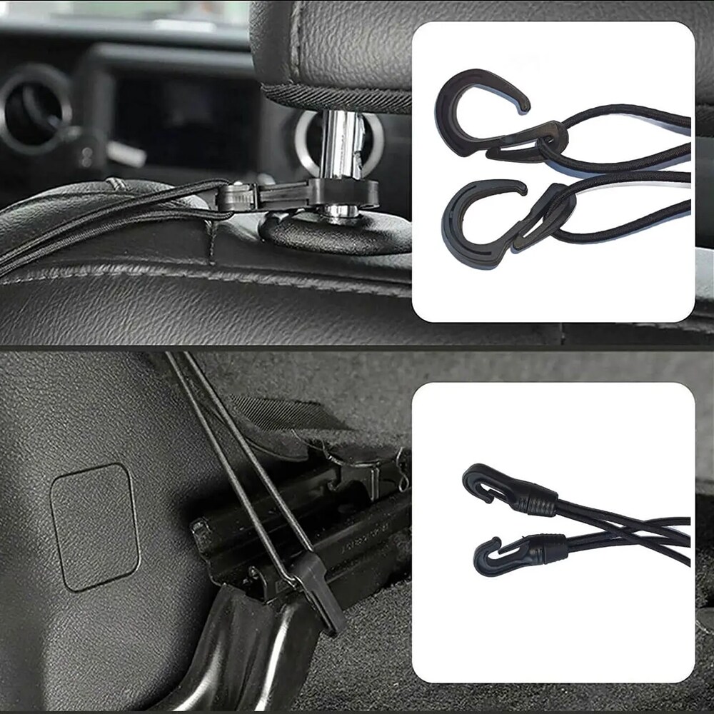 Organizator scaun auto ROLL FAST 20070R, plasa, 3 buzunare, negru