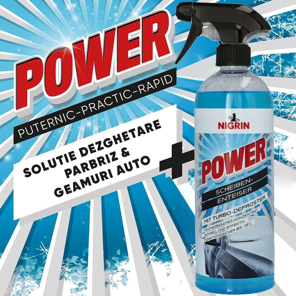 Solutie dezghetare parbriz NIGRIN, -55grade, 750ml