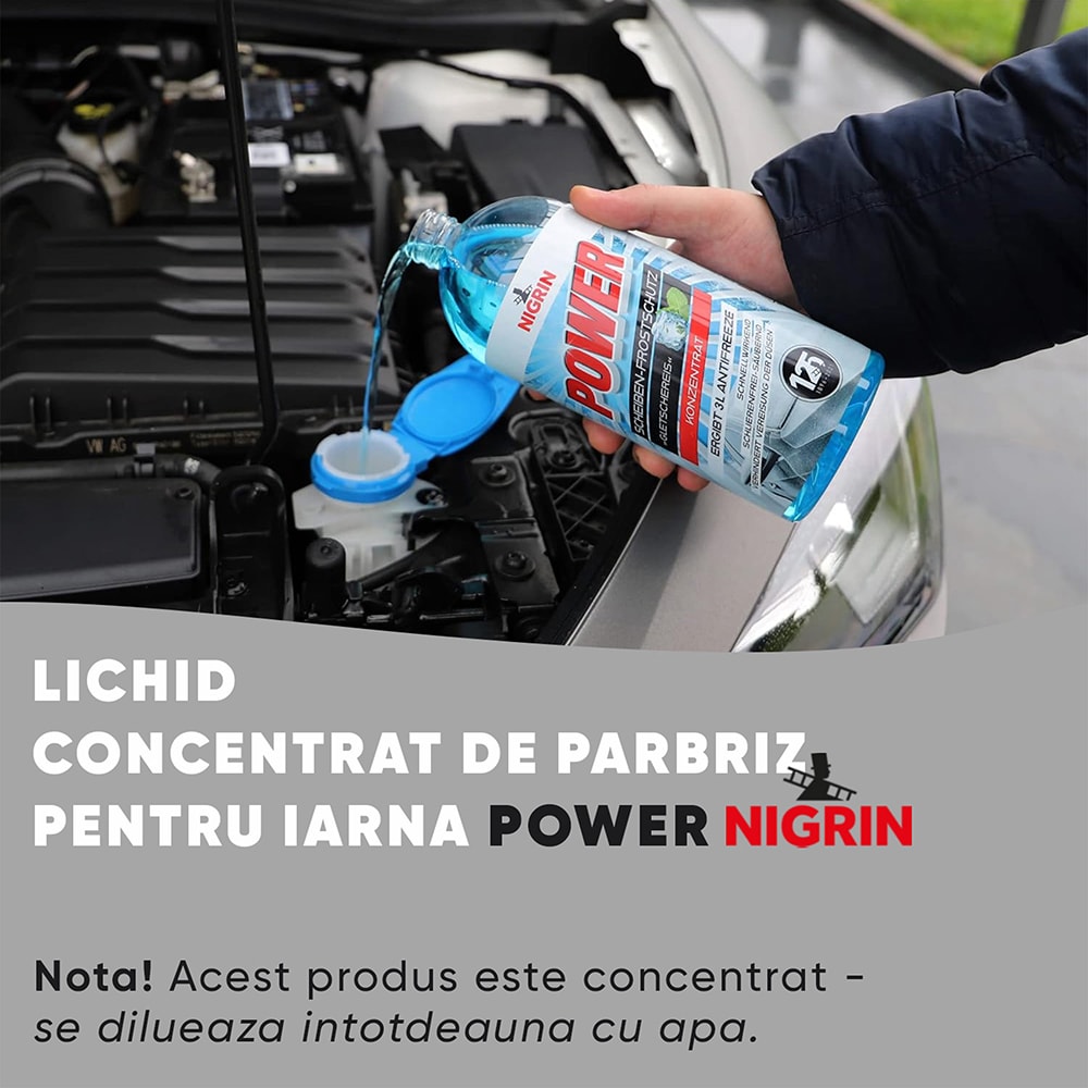 Lichid parbriz NIGRIN, iarna, -52C, 1l