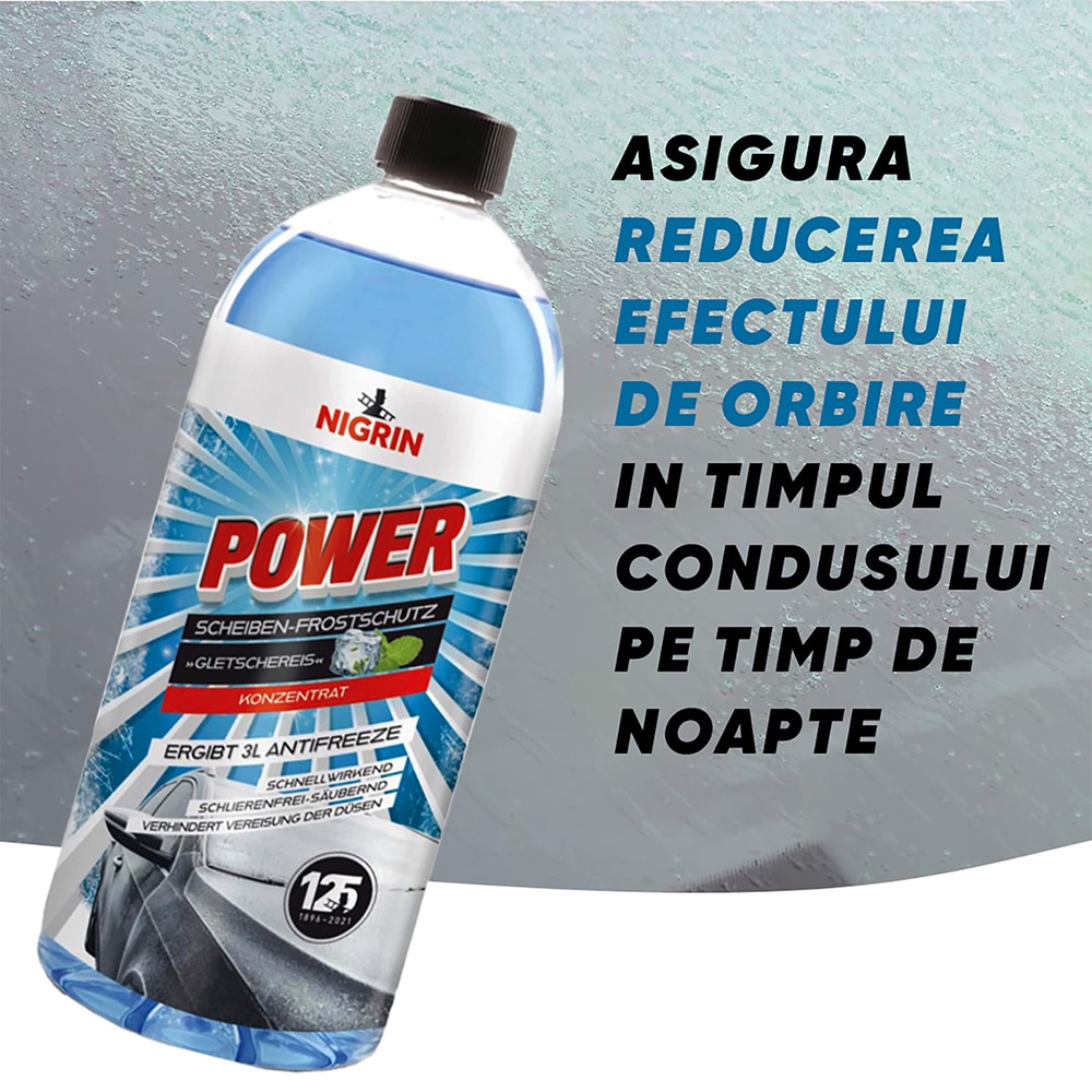 Lichid parbriz NIGRIN, iarna, -52C, 1l