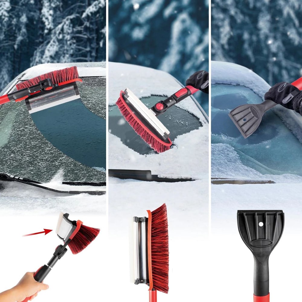 Racleta telescopica WALSER 23043, 92-132cm, negru-rosu