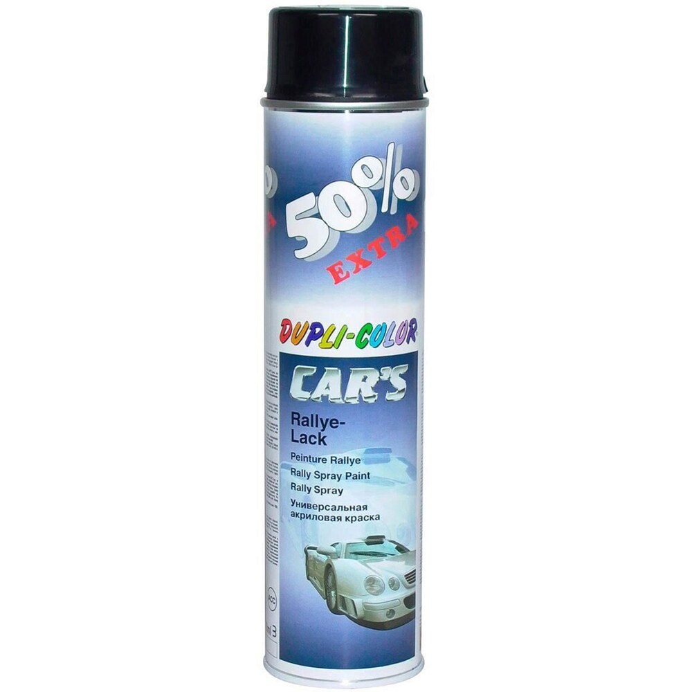 Spray vopsea DUPLICOLOR, negru lucios, 600ml