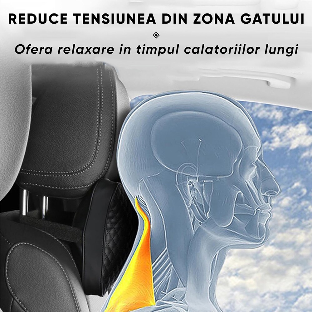 Perne tetiera ROLL FAST 50059R, 27 x 19 x 10 cm, 2buc, negru