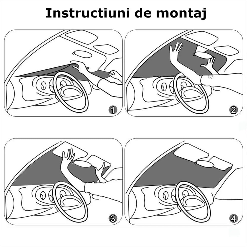Parasolar parbriz ROLL FAST 50106R, 160 x 90cm