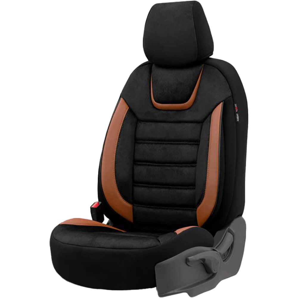 Set huse scaune OTOM Iconic 704, negru-maro