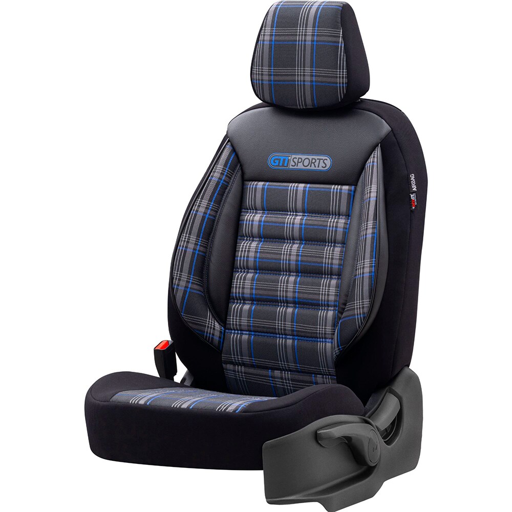 Set huse scaune OTOM Sport GTI803, negru-albastru