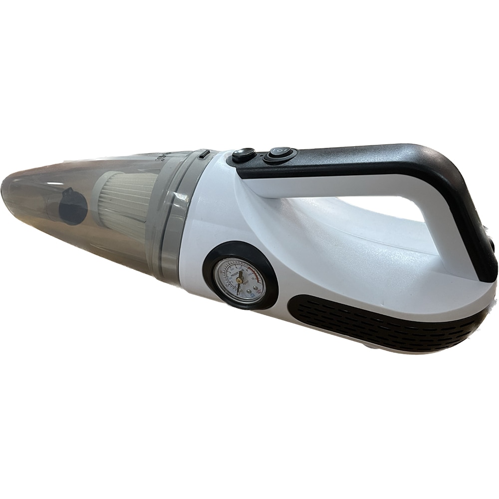 Aspirator auto cu compresor CARMAX 52644, 120W, 12V, alb-negru