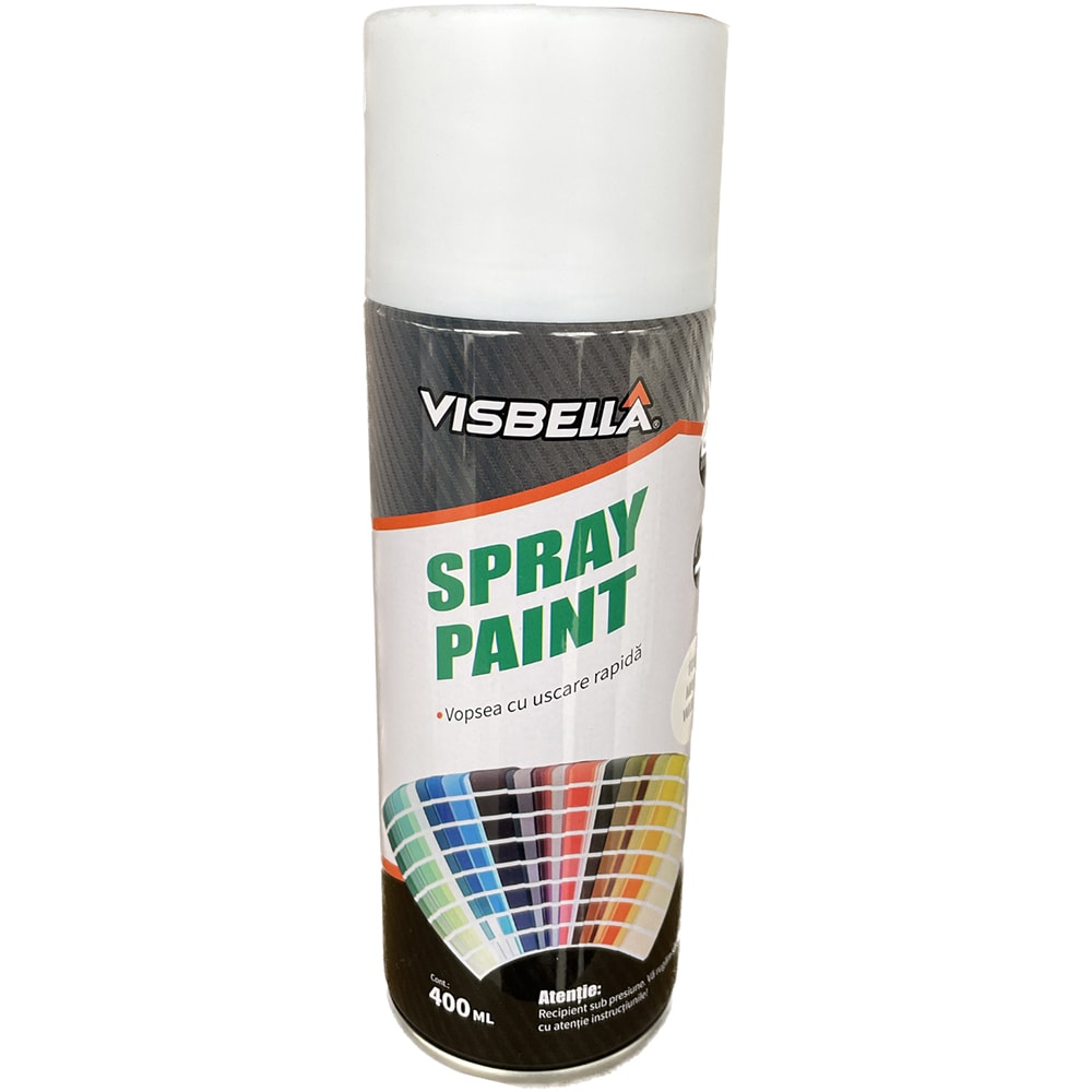 Spray vopsea acrilica VISBELLA 52711, alb mat, 400ml