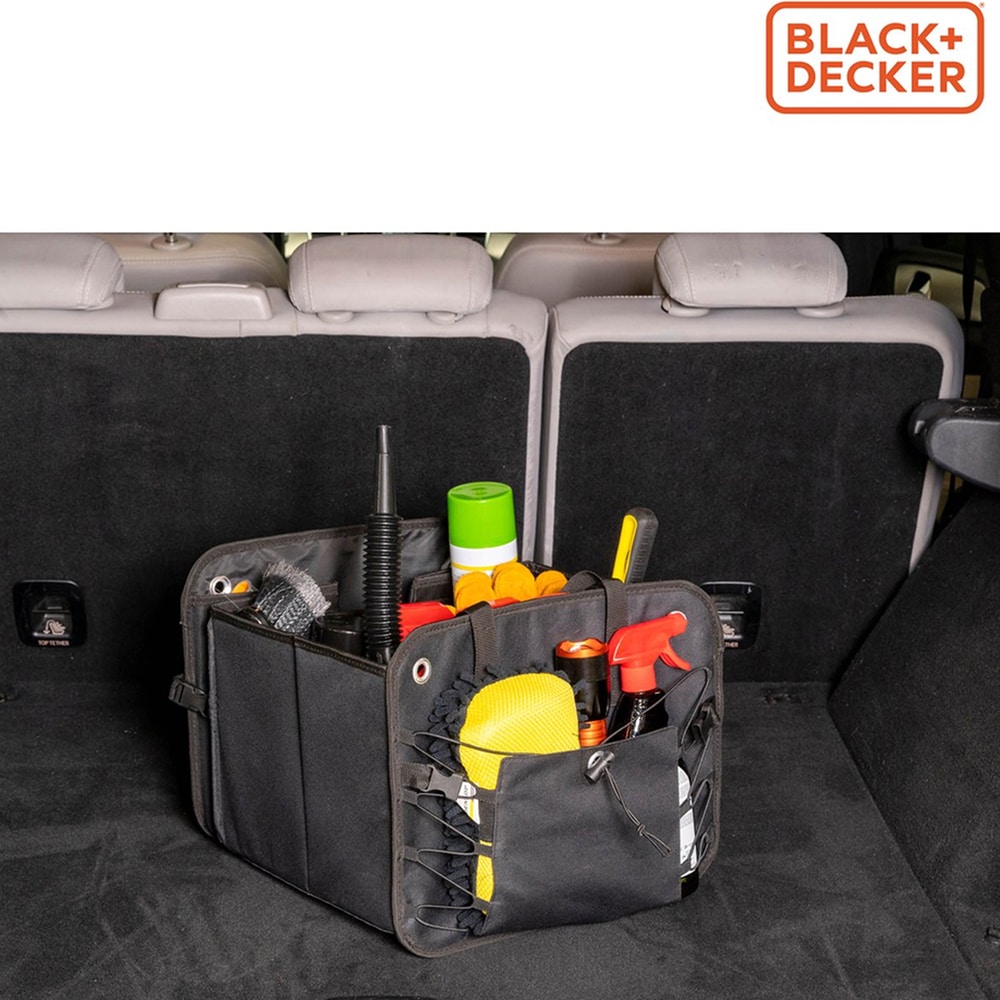 Organizator portbagaj BLACK&DECKER M, pliabil, 59 x 36 x 30 cm, negru