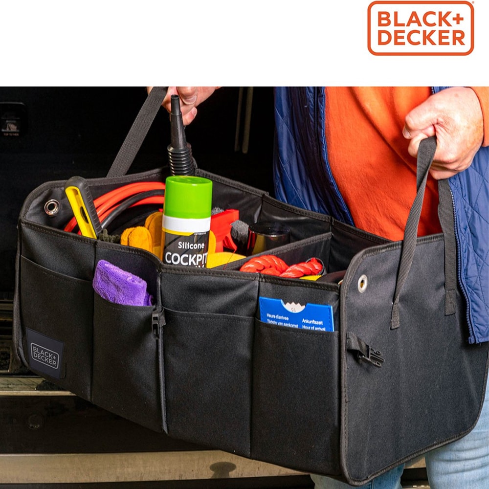 Organizator portbagaj BLACK&DECKER M, pliabil, 59 x 36 x 30 cm, negru