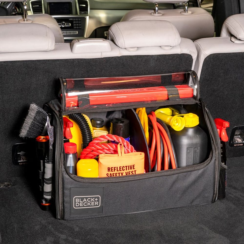 Organizator portbagaj BLACK&DECKER, 59 x 36 x 30 cm, negru