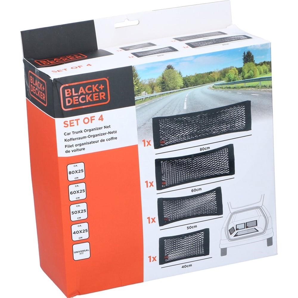 Set plase pentru portbagaj BLACK&DECKER, 4buc