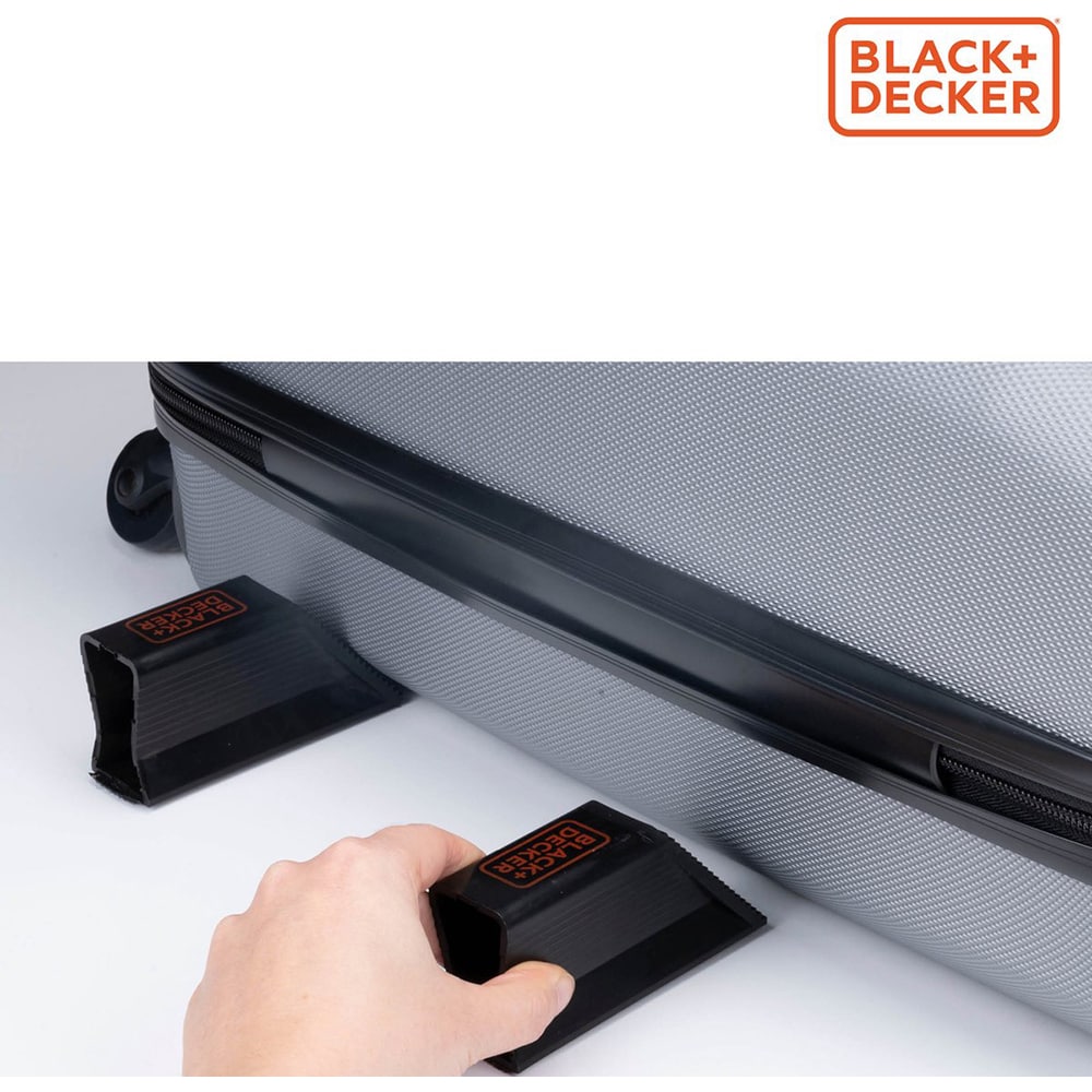 Set blocatoare bagaje BLACK&DECKER, 6buc, negru