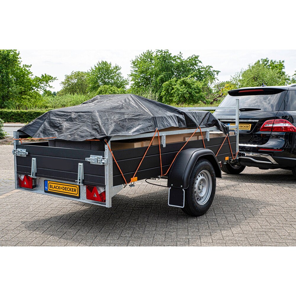 Prelata remorca BLACK&DECKER, 200 x 300cm, negru