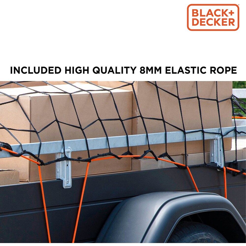 Plasa pentru remorca BLACK&DECKER, 160 x 250cm, negru
