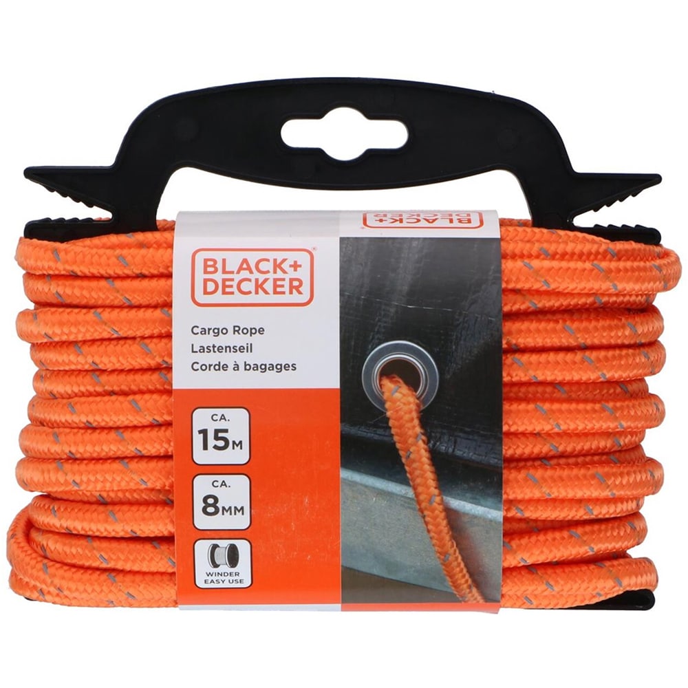 Sfoara cargo BLACK&DECKER, 15m, portocaliu