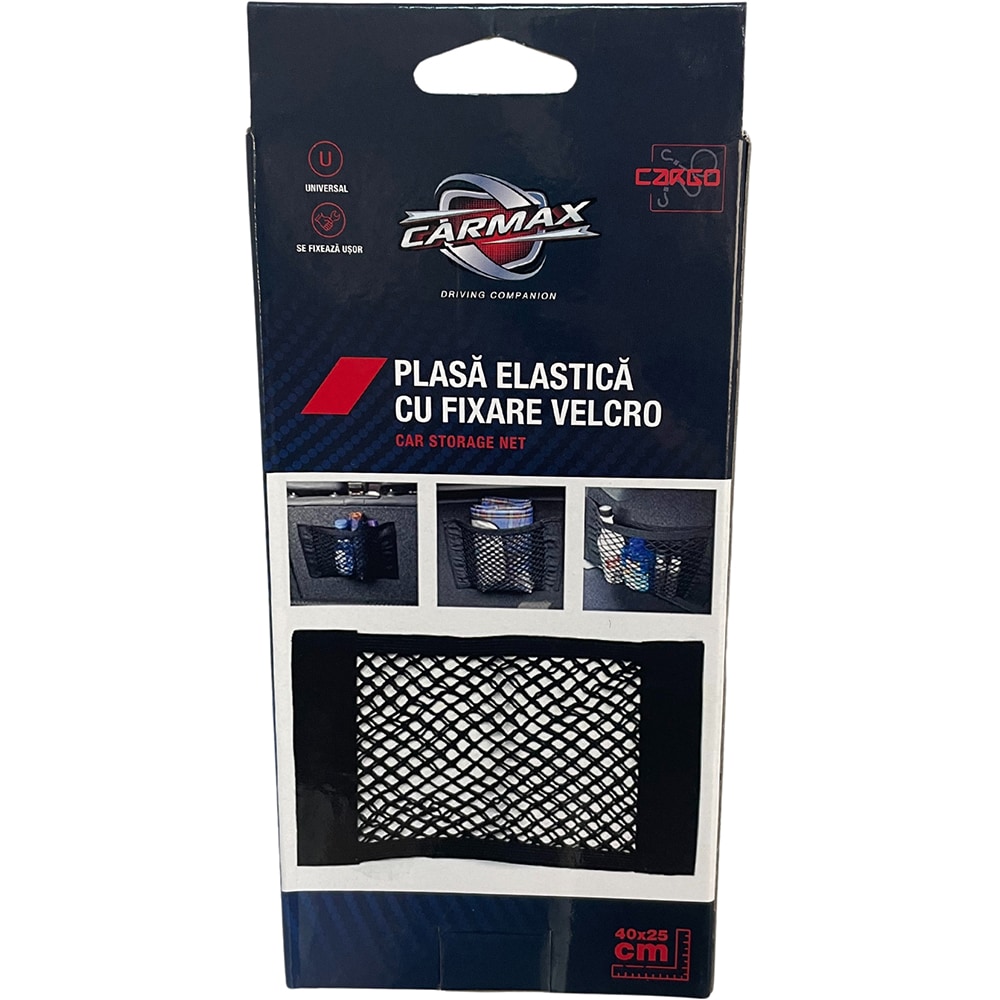 Organizator auto CARMAX, 50 x 25cm, velcro, negru