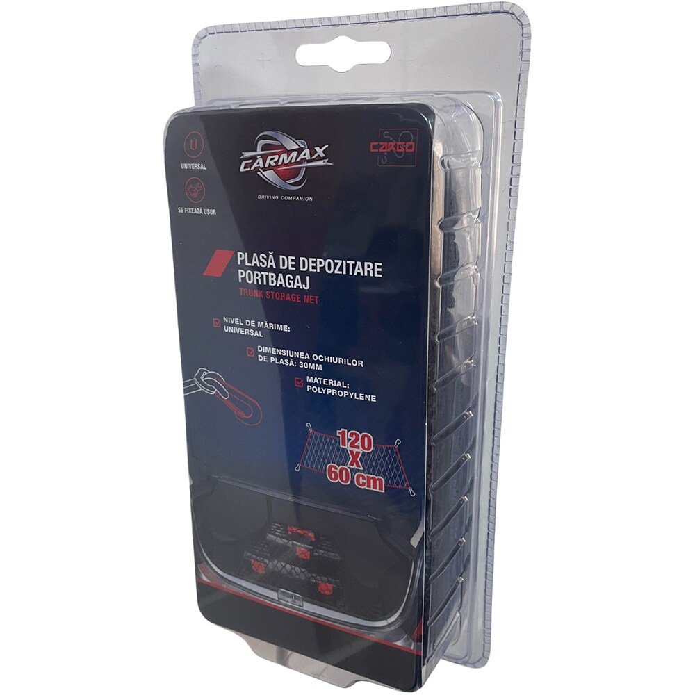 Plasa portbagaj CARMAX 30 x 160cm, negru