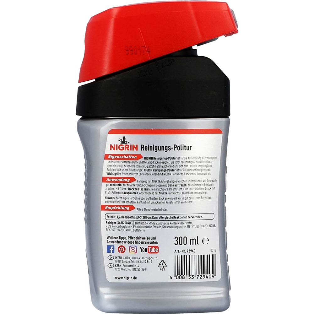 Polish auto NIGRIN 72940, 300ml