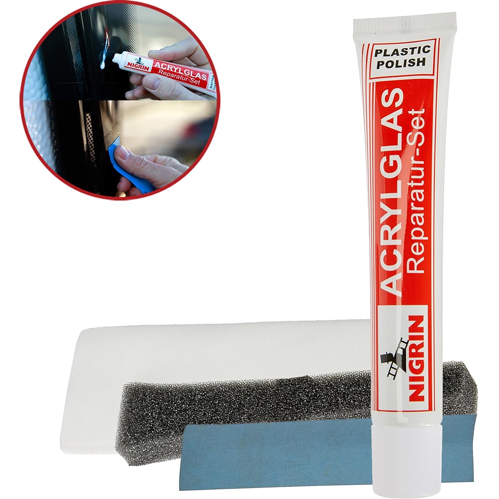 Polish auto acrilic plexiglas NIGRIN, 25g
