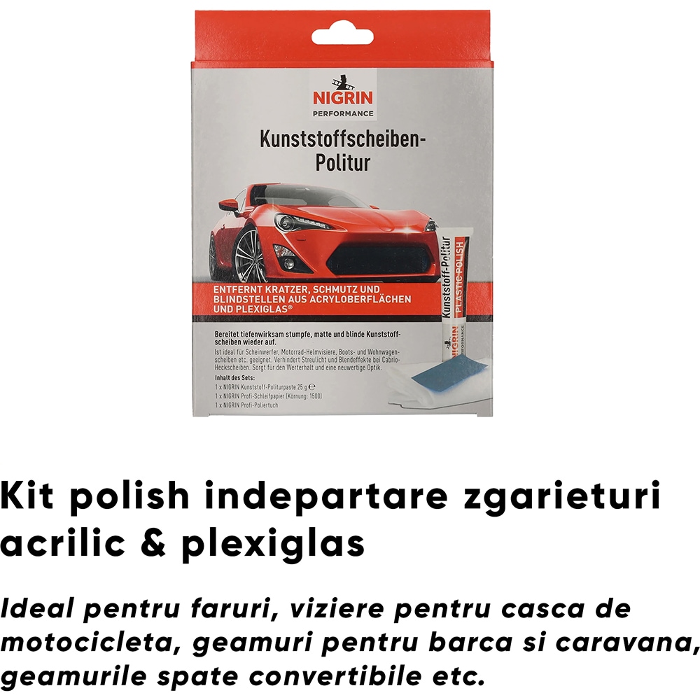 Polish auto acrilic plexiglas NIGRIN, 25g