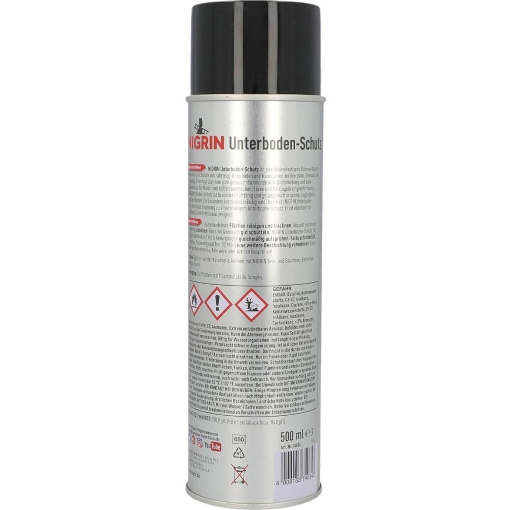 Spray bitum negru NIGRIN 74034, 500ml