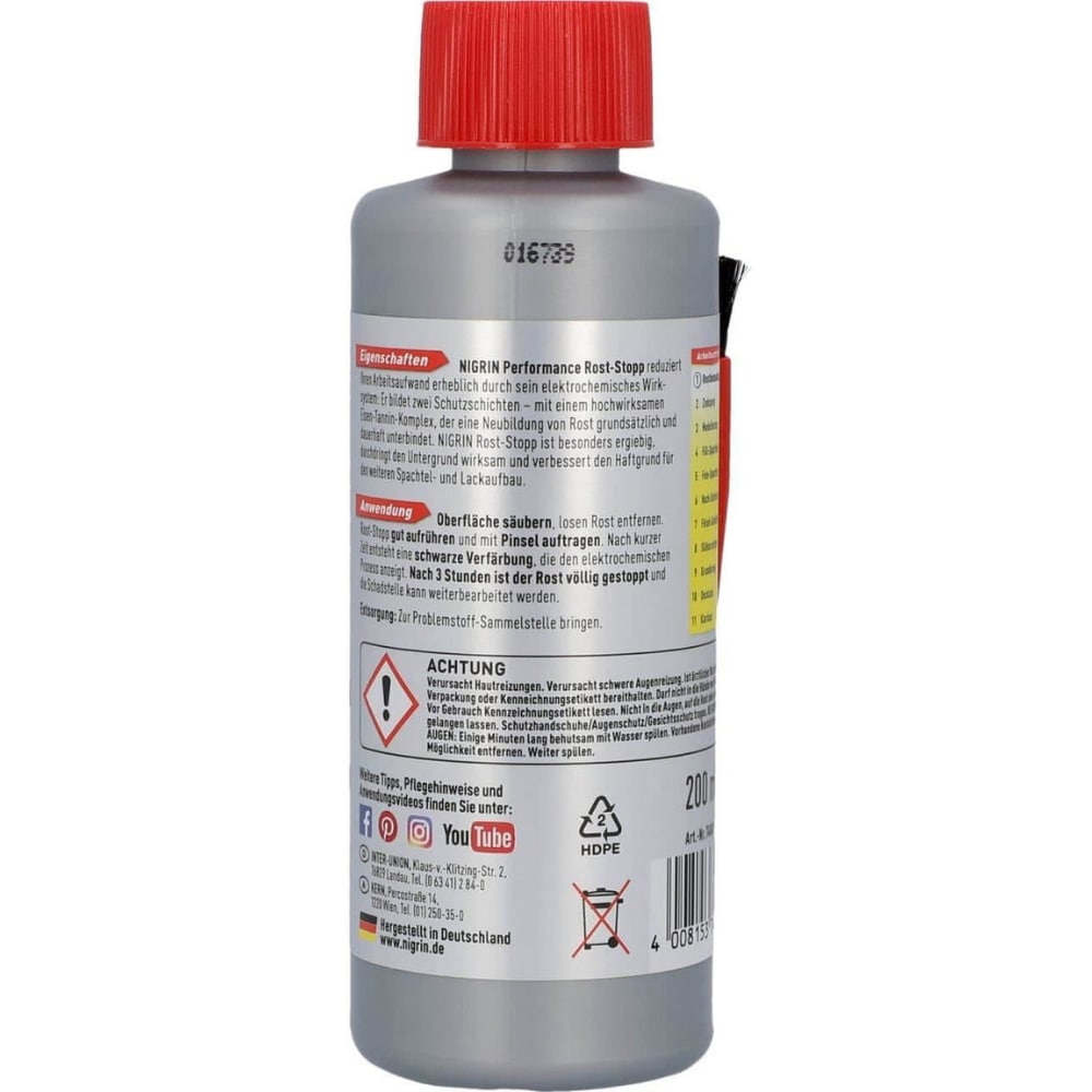 Solutie antirugina NIGRIN 74049, 200ml