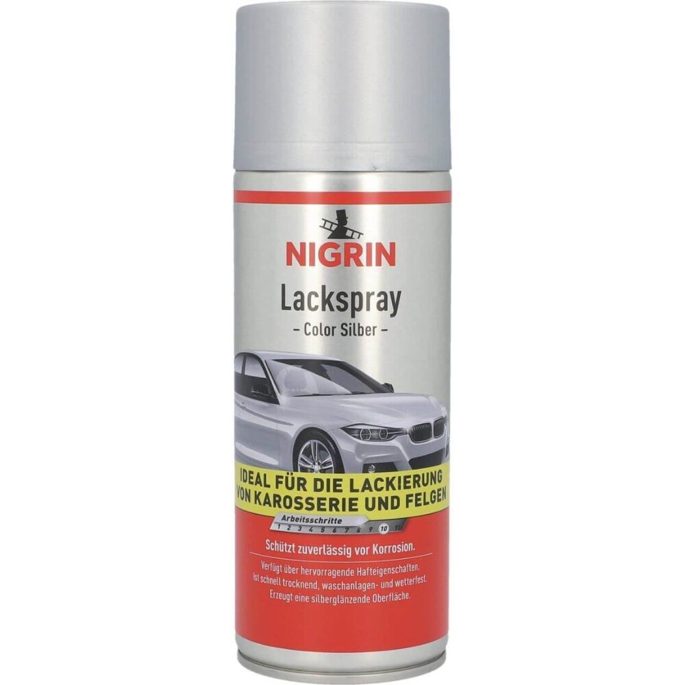Spray vopsea argintiu NIGRIN 74110, 400ml