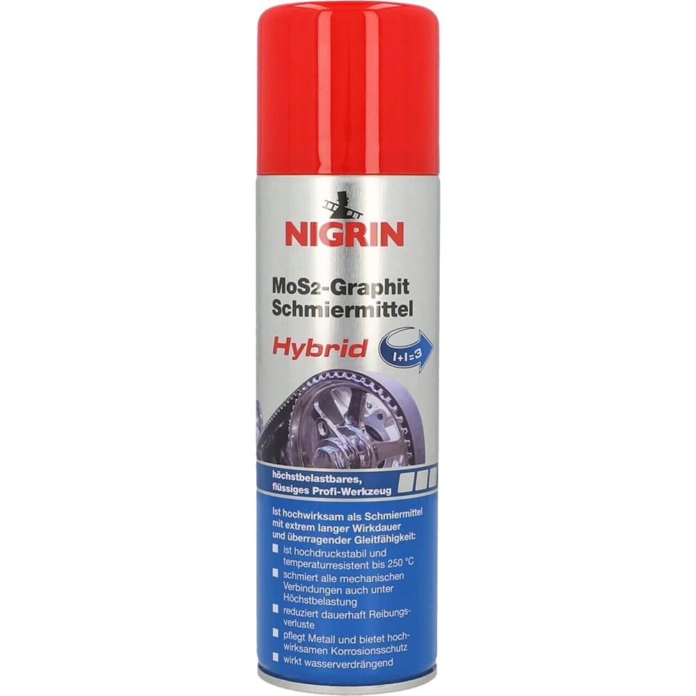 Spray vaselina grafitata MoS2 NIGRIN Formula Hybrid, 250ml
