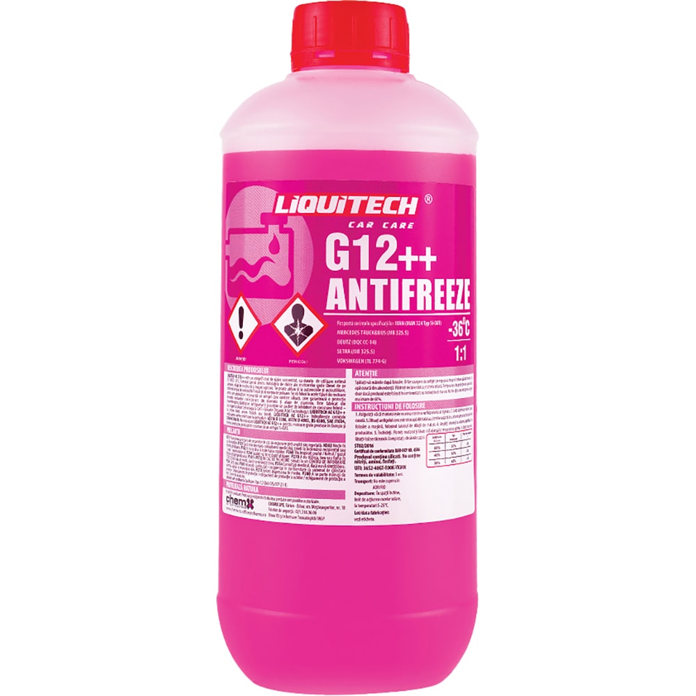 Antigel concentrat LIQUITECH, G12++, -36C, 1L