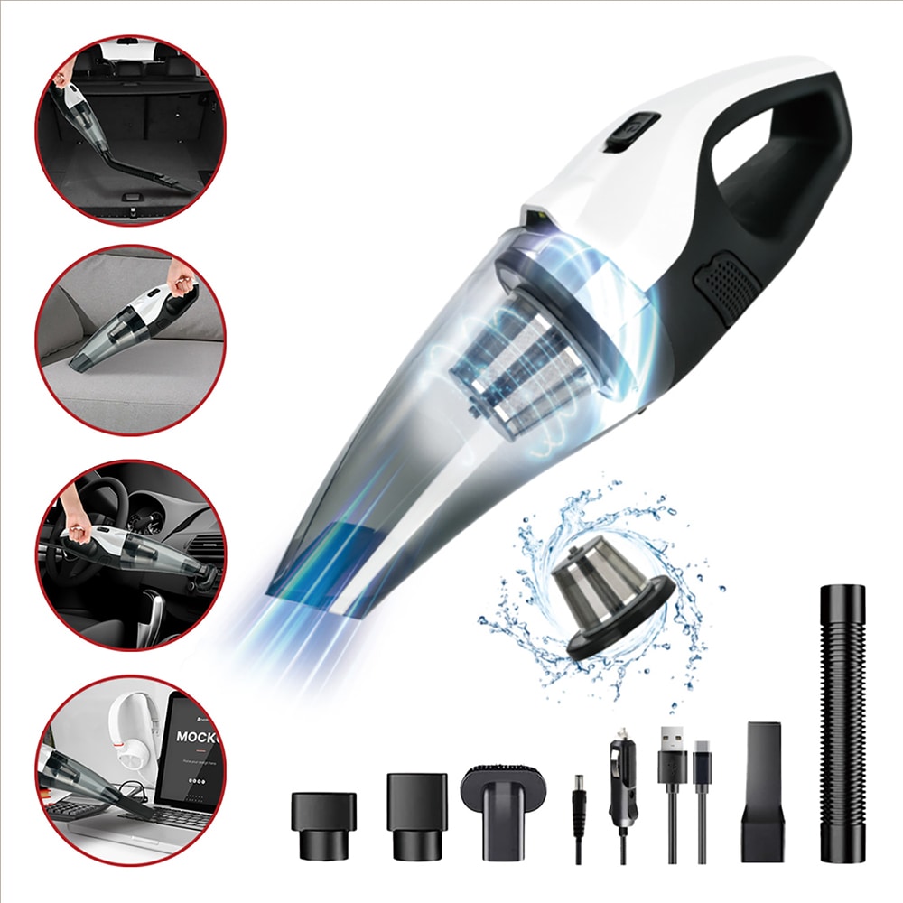 Aspirator auto ROLL FAST 81810R, 150W, alb-negru
