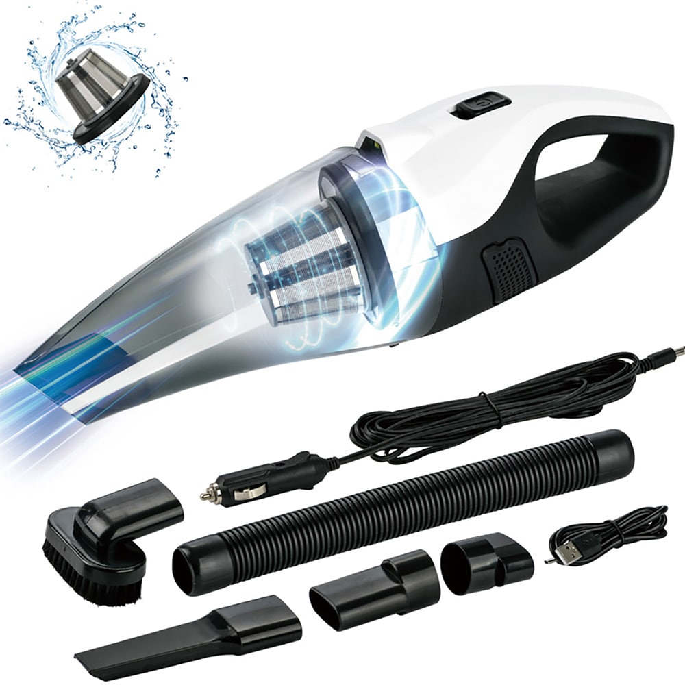 Aspirator auto ROLL FAST 81810R, 150W, alb-negru