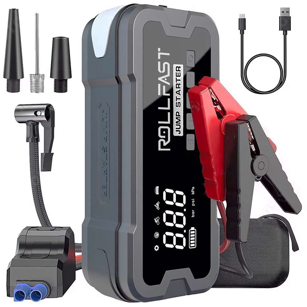 Starter auto cu compresor aer ROLL FAST 90082R, 12V, 4000A