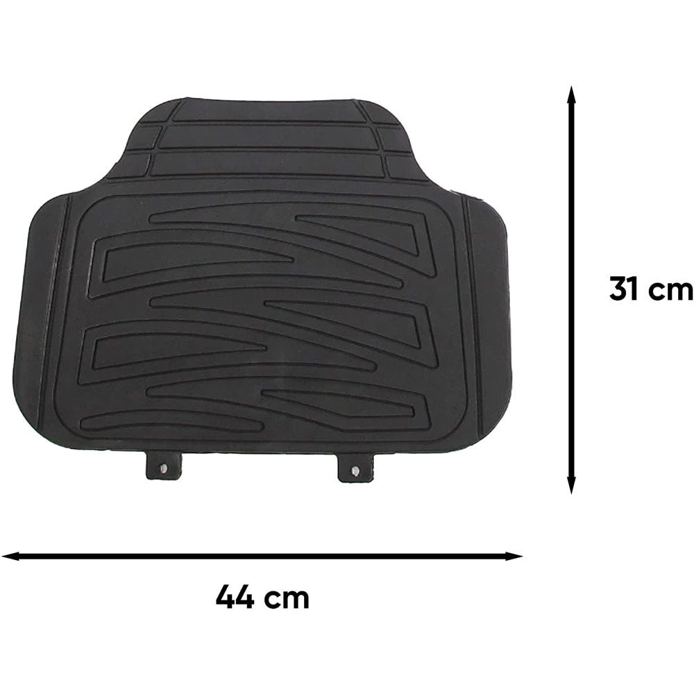 Set 4 covorase auto ROLL FAST 91571R Racer, PVC, 4 buc, negru