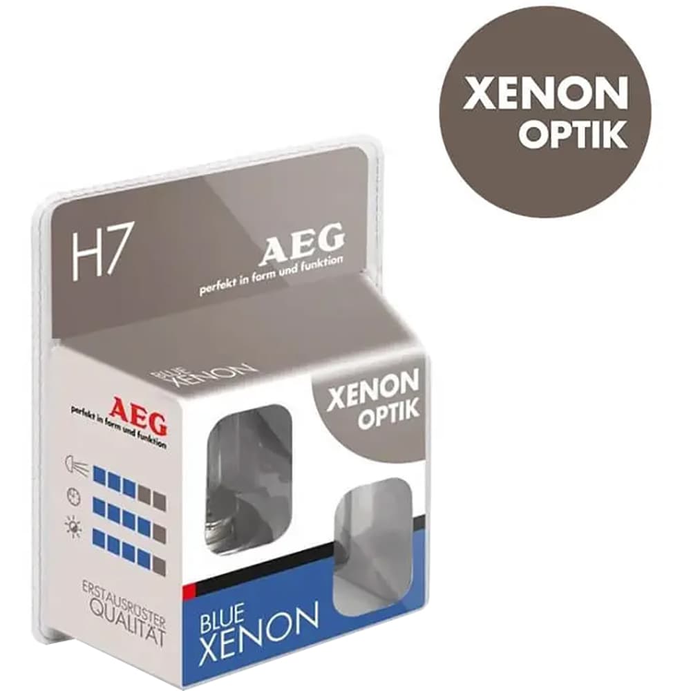 Becuri auto Xenon AEG Blue Xenon, H7, 55W, 2buc