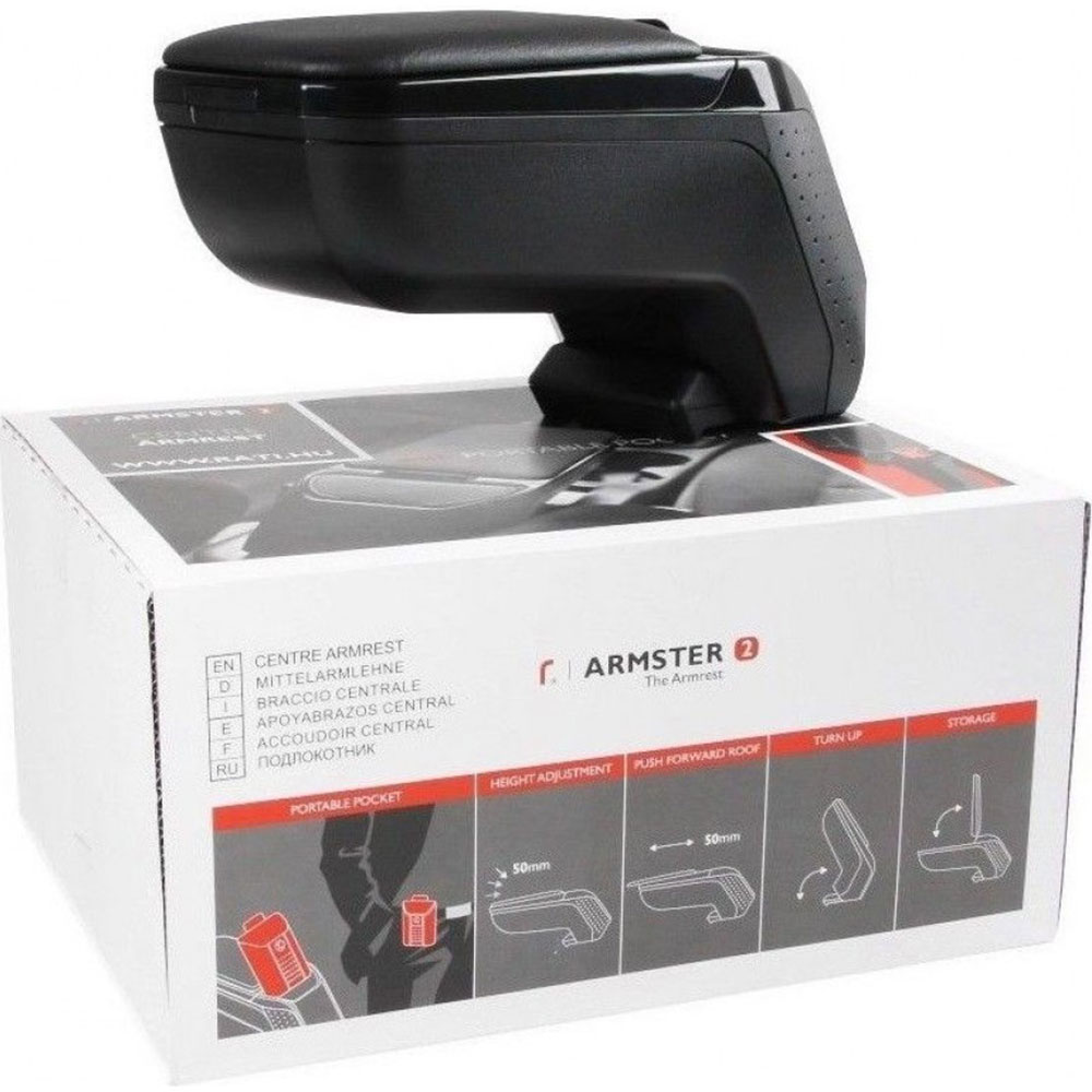 Cotiera auto RATI Armster, Megane 2016-Prezent, negru